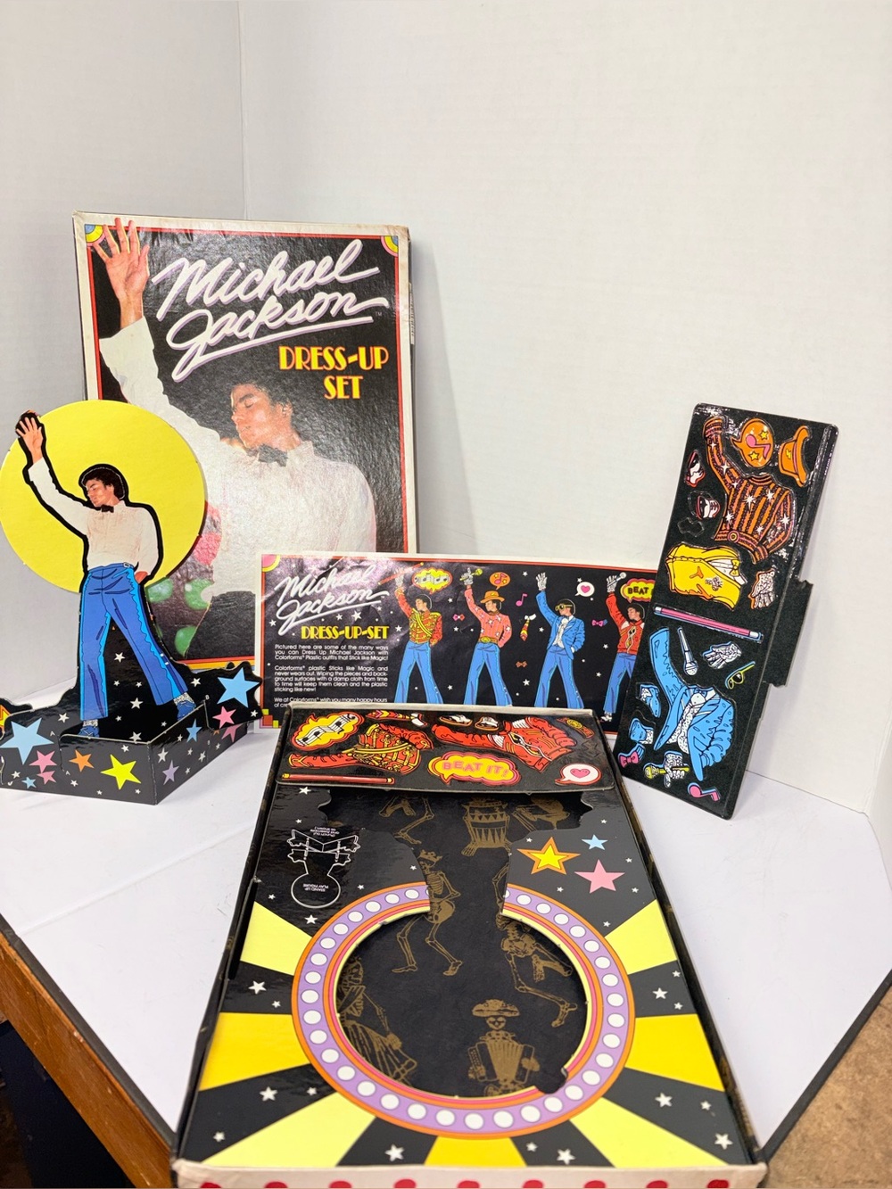 Vintage Michael Jackson Colorforms Dress Up Set